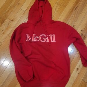 New McGill University Hooded Sweatshirt In Size L